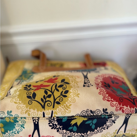 Fossil Key-Per Print Coated Canvas Tote - Picture 7 of 11